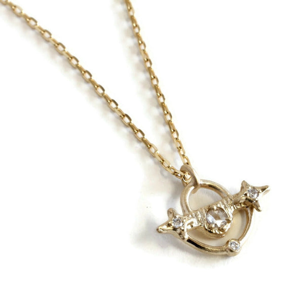 Moon and North Star Necklace