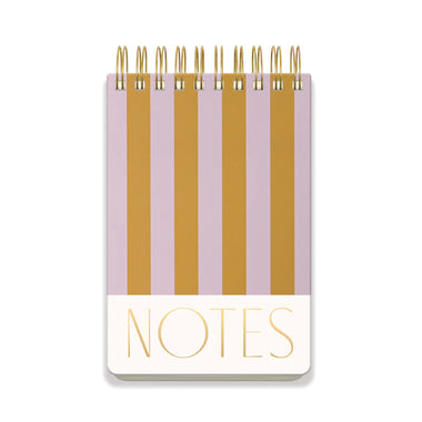 Lilac + Ochre Stripes Large Chunky Notepad