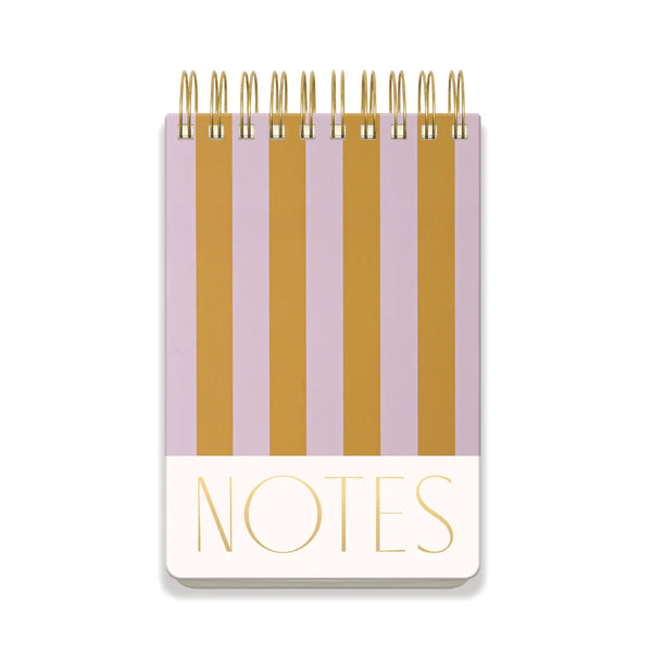 Lilac + Ochre Stripes Large Chunky Notepad