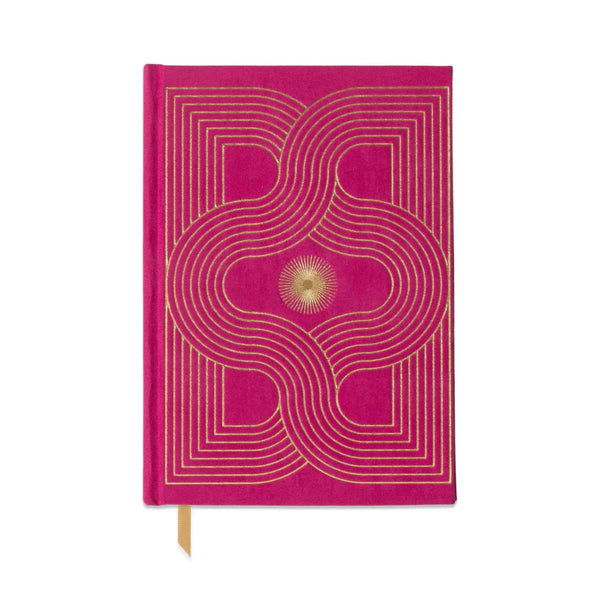 Radiant Suede Journal: Fuchsia