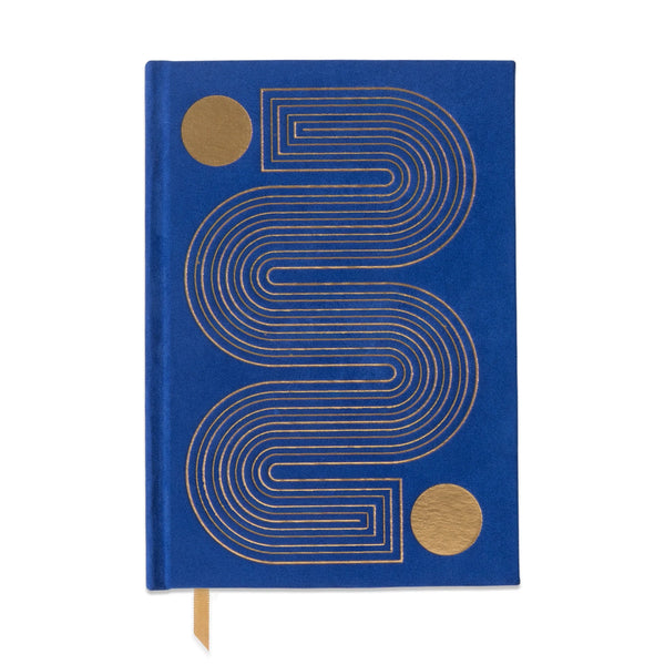 Radiant Suede Journal: Cobalt