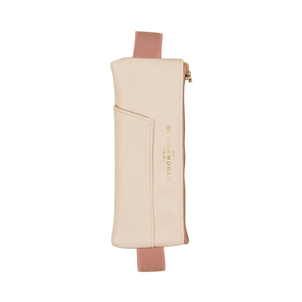 Cream + Taupe Pen Pouch