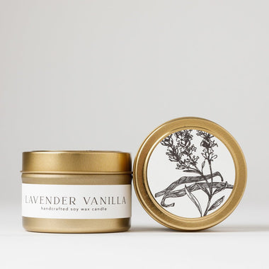 Lavender Vanilla Tin Candle