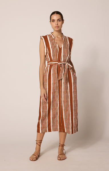 Lani Midi Dress: Vecchio Stripe