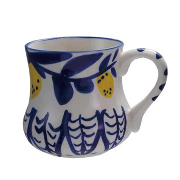 Hand-Painted Lemon Mugs