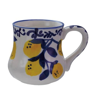 Hand-Painted Lemon Mugs