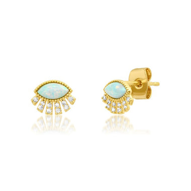 Opal Twinkling Eye Studs