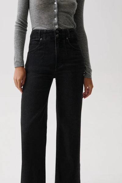 Lana High Rise Wide Leg: Jetset