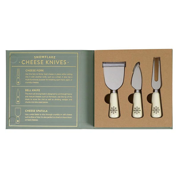 Snowflake Cheese Knives