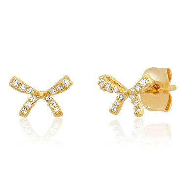 Pavé Bow Studs