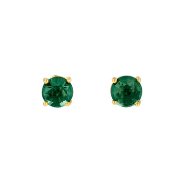 Green Envy Round Studs