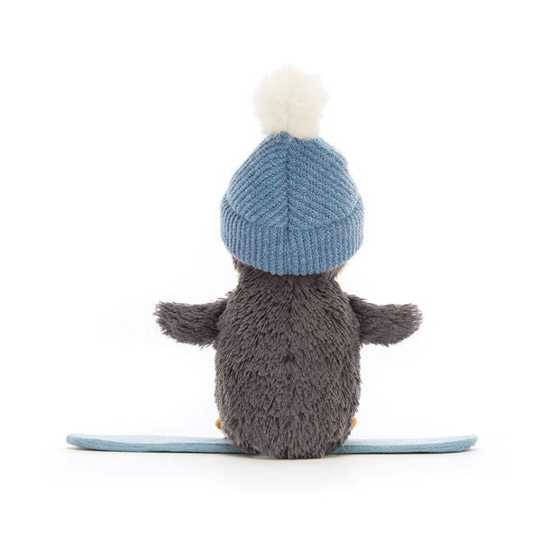 Small Snowboarding Peanut Penguin