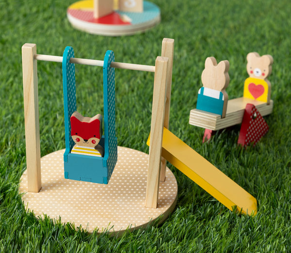 At the Park Wooden Play Set