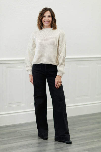 Lana High Rise Wide Leg: Jetset