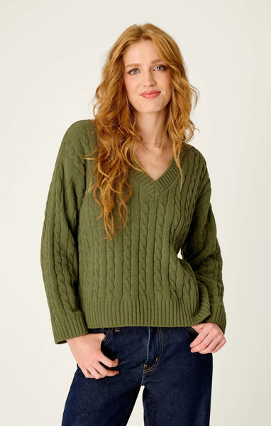 Chenille Cable Knit Sweater