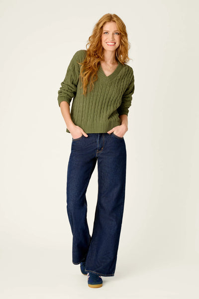 Chenille Cable Knit Sweater