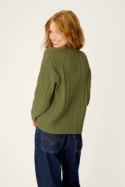 Chenille Cable Knit Sweater