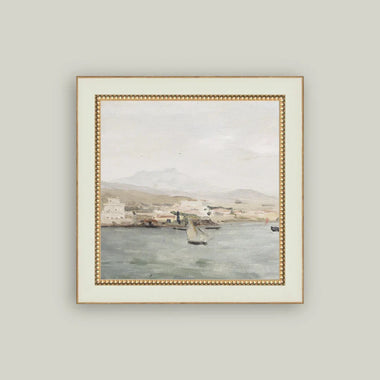 Sailboat Landscape Framed Art