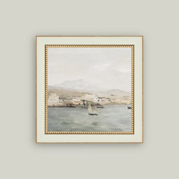 Sailboat Landscape Framed Art