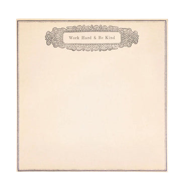 Work Hard & Be Kind Notepad