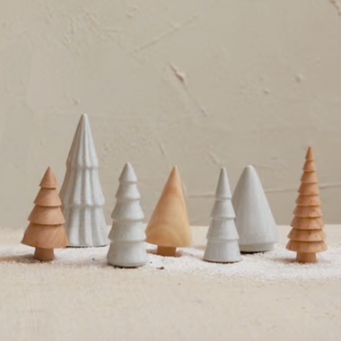 Wood and Stoneware Trees