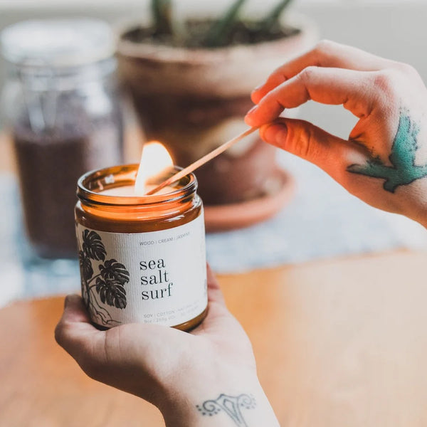 Sea Salt Surf Glass Candle