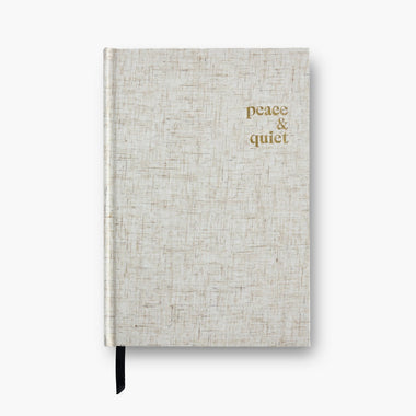 Peace and Quiet Linen Notebook