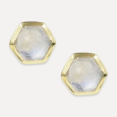 Deco Studs: Moonstone