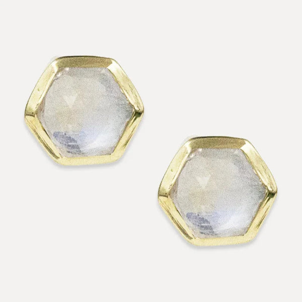 Deco Studs: Moonstone