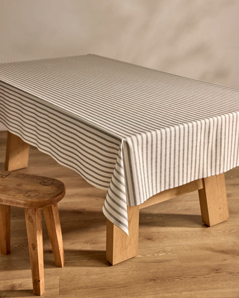 Stone Stripe Tablecloth