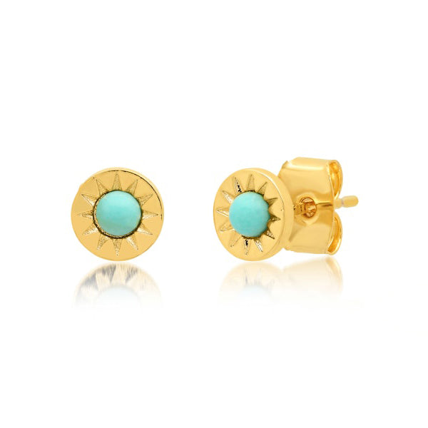 Turquoise Sun Studs