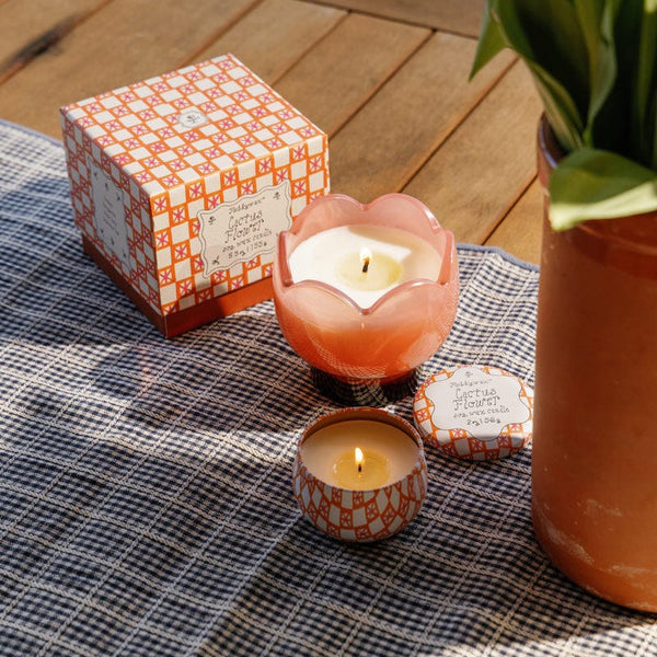 Cactus Flower Tulip Candle