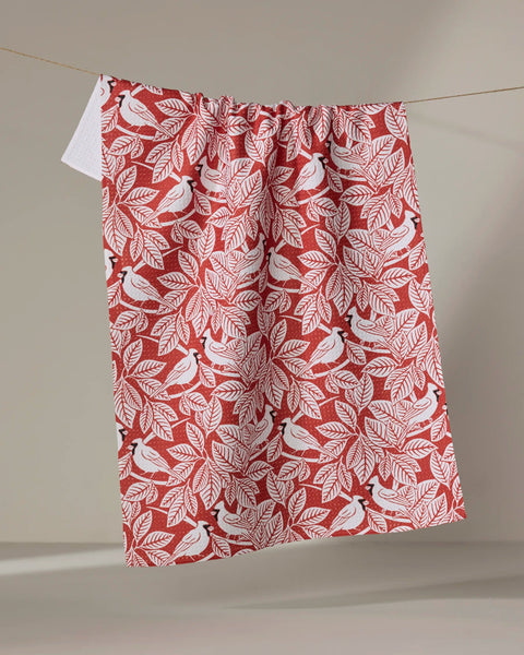 Cardinal Canopy Tea Towel