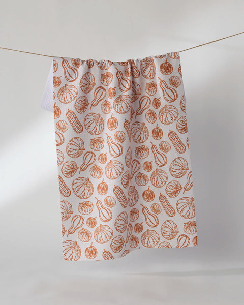 Harvest Sketch Tea Towel