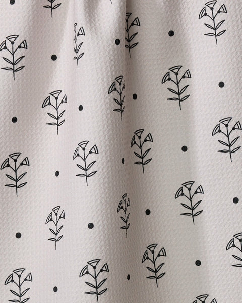 Inked Bloom Tea Towel