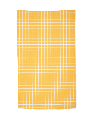 Summer Grid Orange Tea Towel