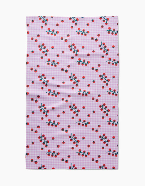 Tomato Gingham Tea Towel