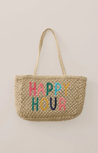 Happy Hour Jute Tote Bag