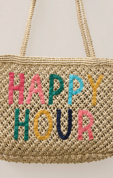 Happy Hour Jute Tote Bag
