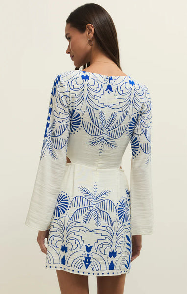 Tahina Palm Mini Dress