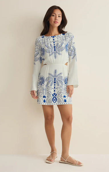 Tahina Palm Mini Dress