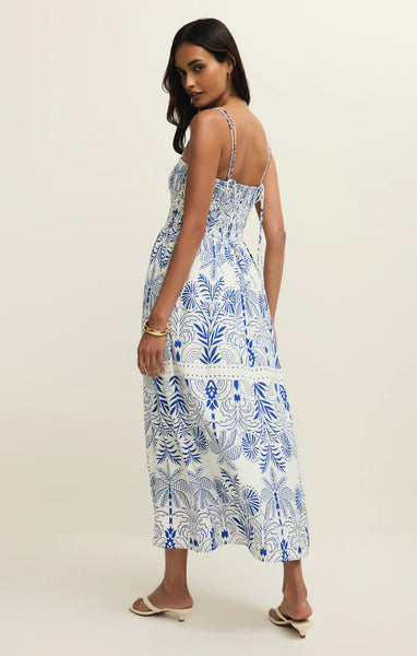 Nadine Palm Maxi Dress
