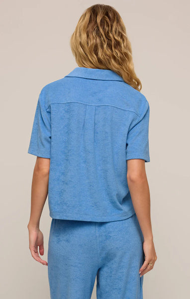 Resort Loop Terry Top: Salty Blue