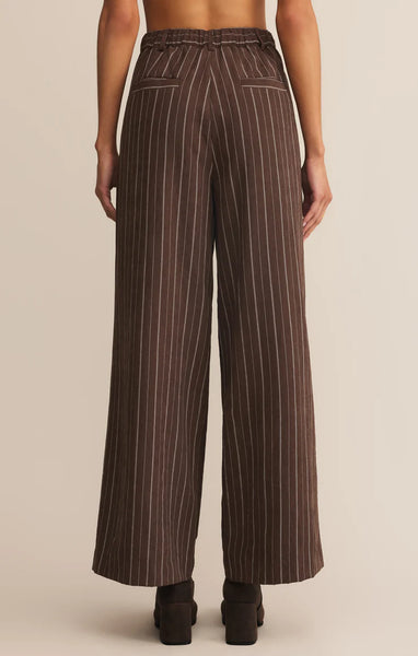 Alma Pinstripe Wide Leg Pant