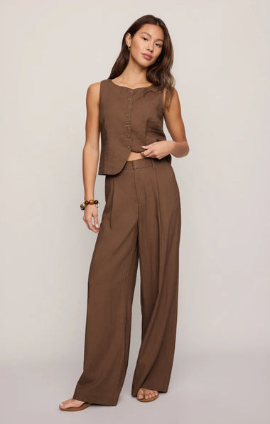 Overlook Linen Pant: Palo Santo