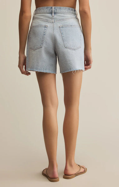 Porter Denim Short: Faded Indigo