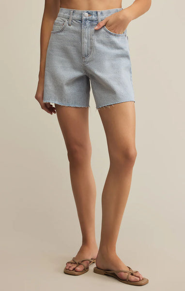 Porter Denim Short: Faded Indigo