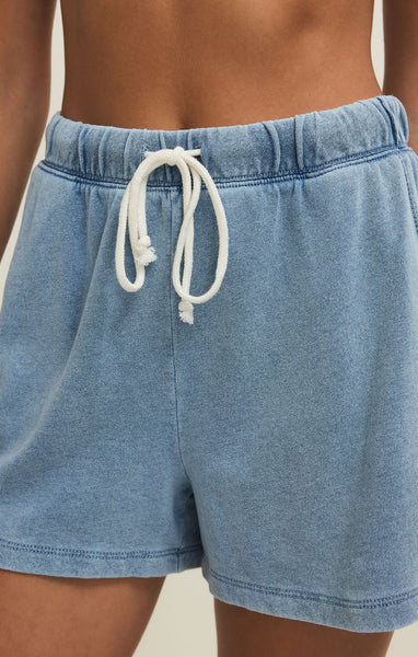 Hunter Knit Denim Short: Ocean Air Indigo