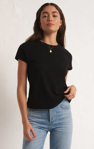 Modern Slub Tee: Black