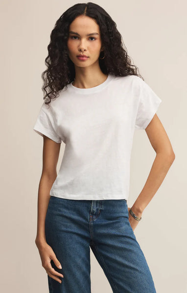 Modern Slub Tee: White